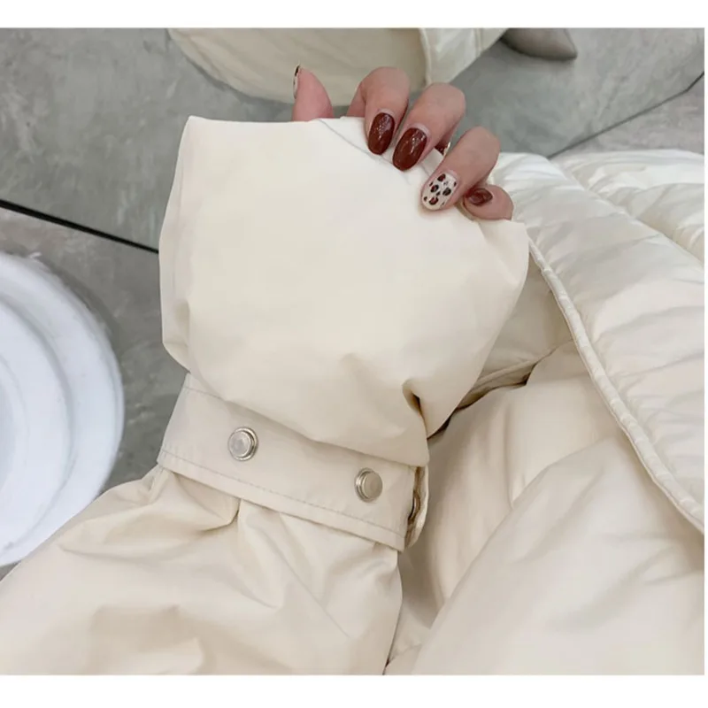 

Winter Jacket Women Cotton-padded Coat Korean Style Loose Mid-length Imitation Fox Large Fur Collar Thickened Warm Ukraine Parka