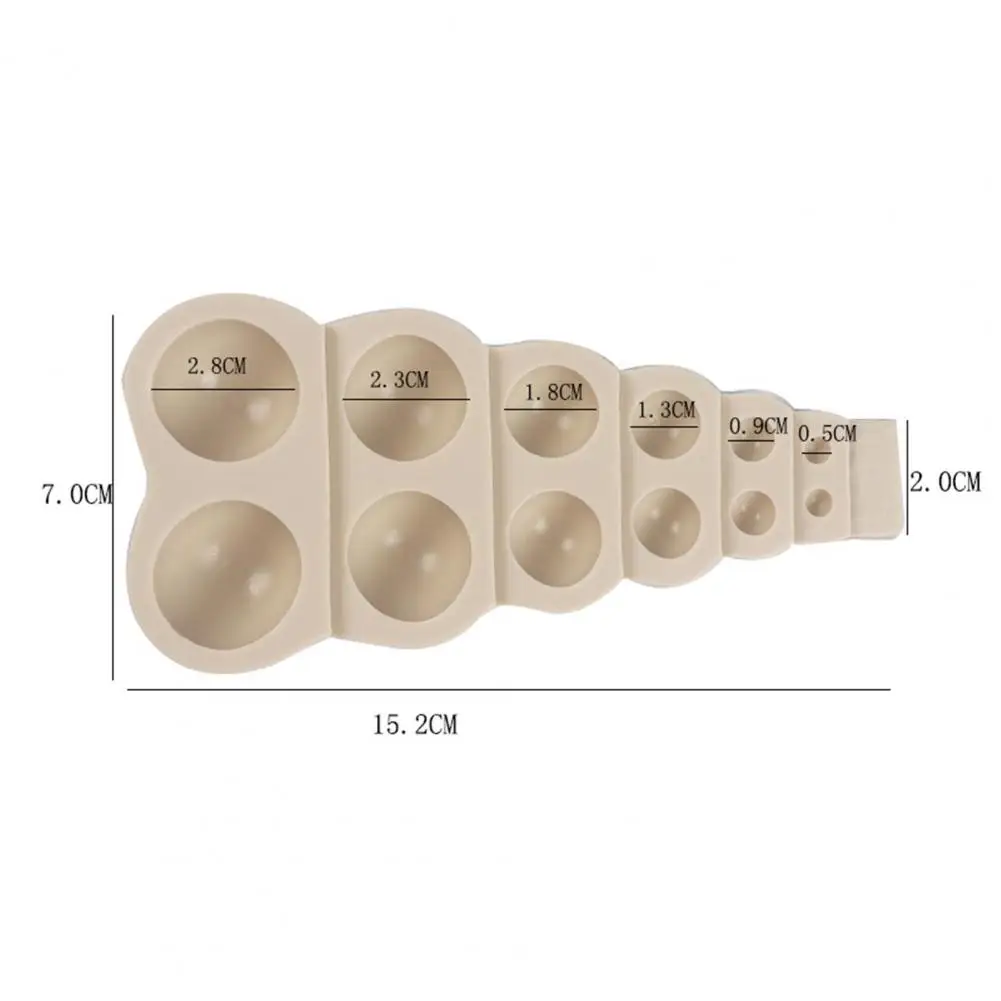 

Silicone Mold Easy Removal Unique Shape Silicone Half Round Baking Mold Making Hot Chocolate Bomb Cake Jelly for Cake
