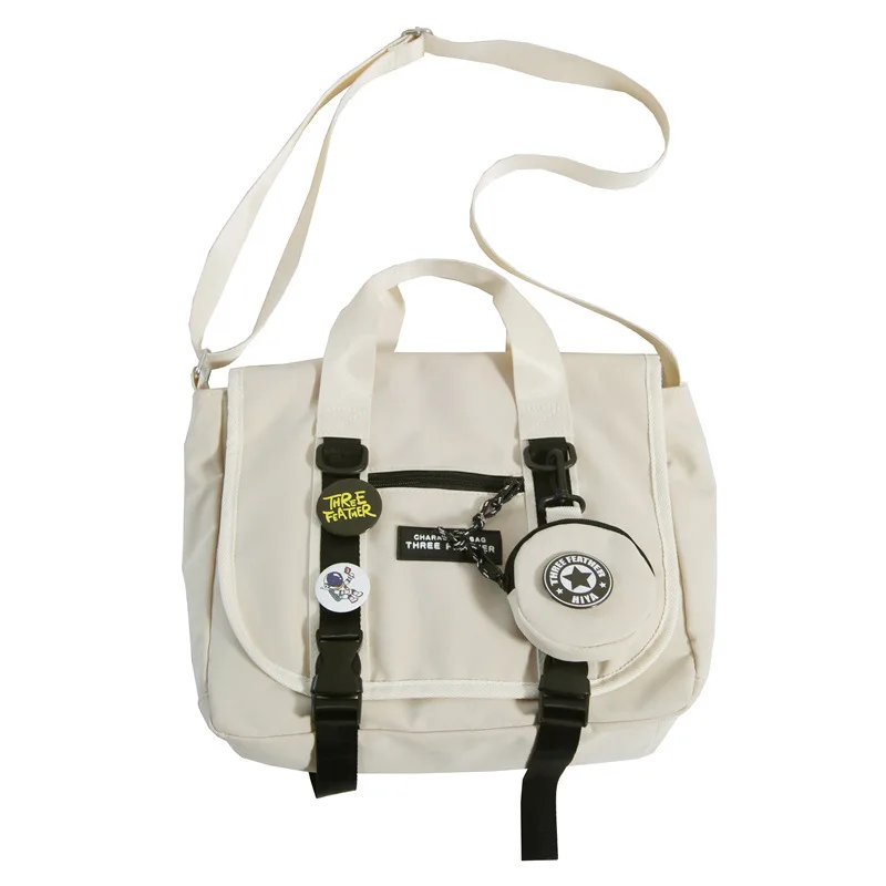 

Girl/Boy Totes Shoulder Bag Japanese Student Canvas Cross-body Shoulder Bag Big Capacity Teenagers messenger Bag