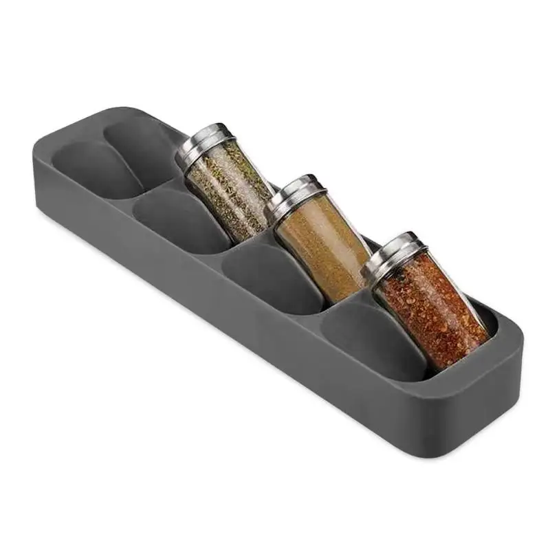 Восемь слотов для карт с выдвижными ящиками приправы бутылки Кухонный держатель