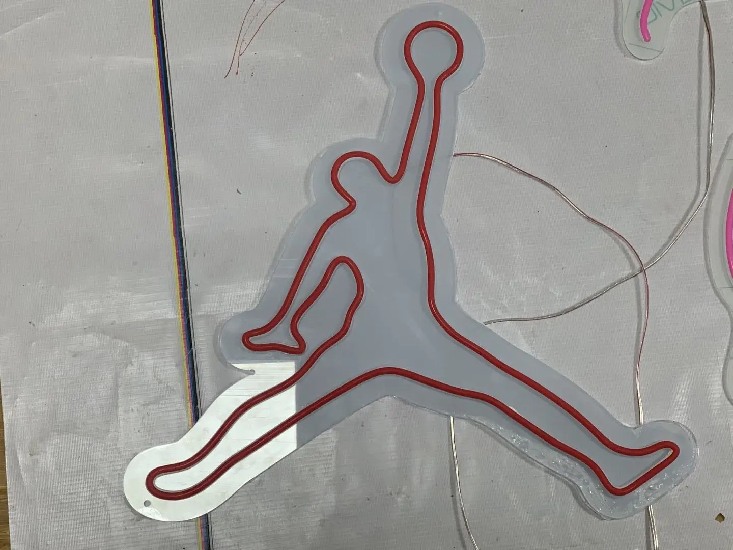 

Custom Flex Jordan Neon Sign Logo Light LED Wall Hanging Acrylic Decoration Indoor for Home Room Bedroom