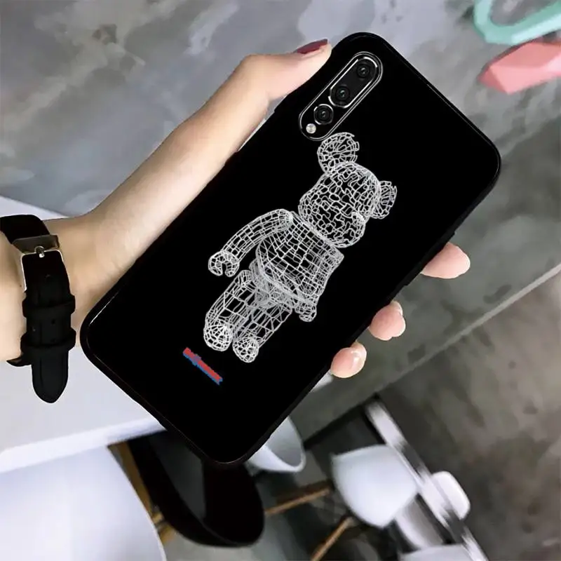 

Be@rerick Bear Phone Case For Huawei Mate10 20Lite 20X Mate20 30 40 Pro Nova3 4 4E 3i Nova5 5ipro Black Soft TPU Case