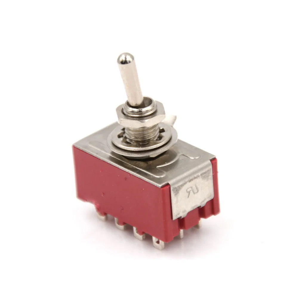 Горячая продажа 6A/125VAC 2A/250VAC 12 Pin 4PDT Вкл/вкл 2 положения мини MTS 402