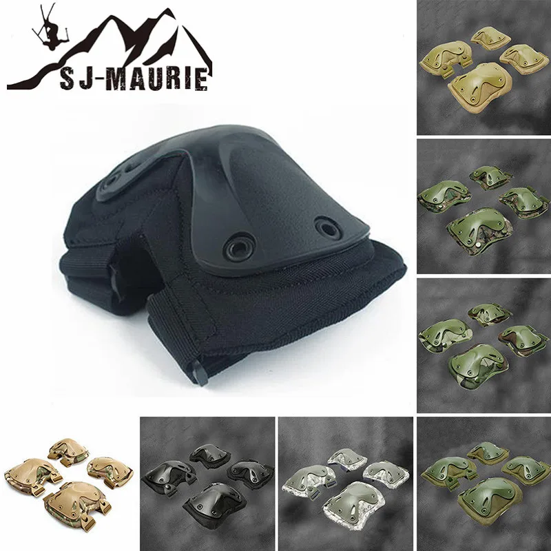 Военные тактические наколенники и налокотники для пейнтбола страйкбола набор