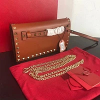 classic retro leather rivet envelope bag designer new shoulder bag messenger bag banquet party clutch bag chain bag wallet