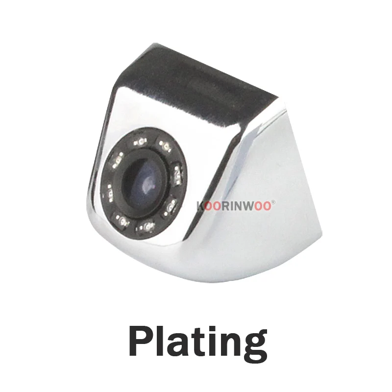Plating Koorinwoo CCD HD переключение 8 инфракрасных огней автомобиля камера заднего вида/Фронтальная форма камеры/боковая камера Резервное копирование парктроник видео - Название цвета: Plating