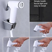 1set home wash bidet sprayer set 304 stainless steel flusher spray gun abs toilet bathroom fixture wan faucet shower sprayer