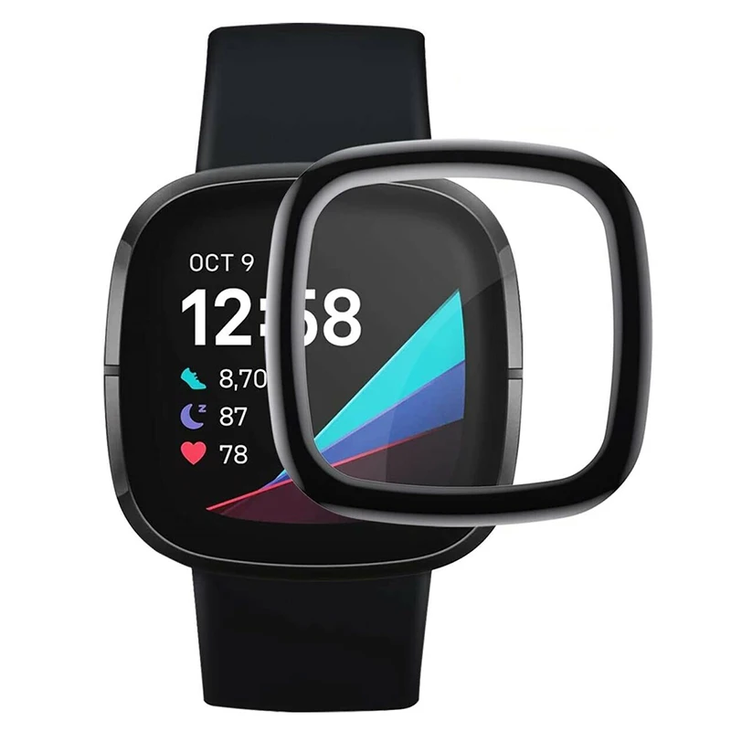 3D полное покрытие Экран протектор для Fitbit Versa версия 1 2 3 ремешок Smart Watch Защитная