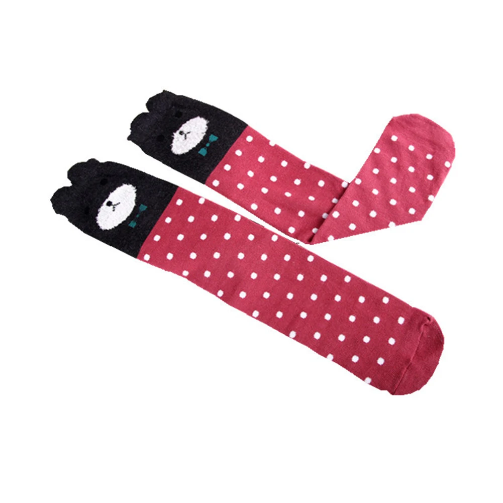 

Kid Girl Fox Bear Stripe Thigh High Over The Knee Sockings Cotton Long Sockings Perfect sockings to match with skirts
