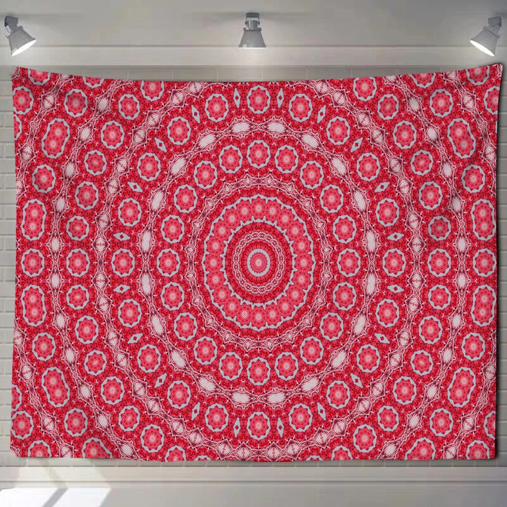 

Indian Mandala Tapestry Psychedelic Scene Home Decor Tapestry Bohemian Decor Hippie Yoga Mat Large Size Sheet Sofa Blanket