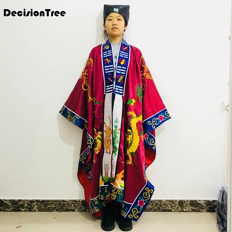 2021 китайский taoist халат taoism Одежда Дракон вышивка священник Тай униформы костюмы