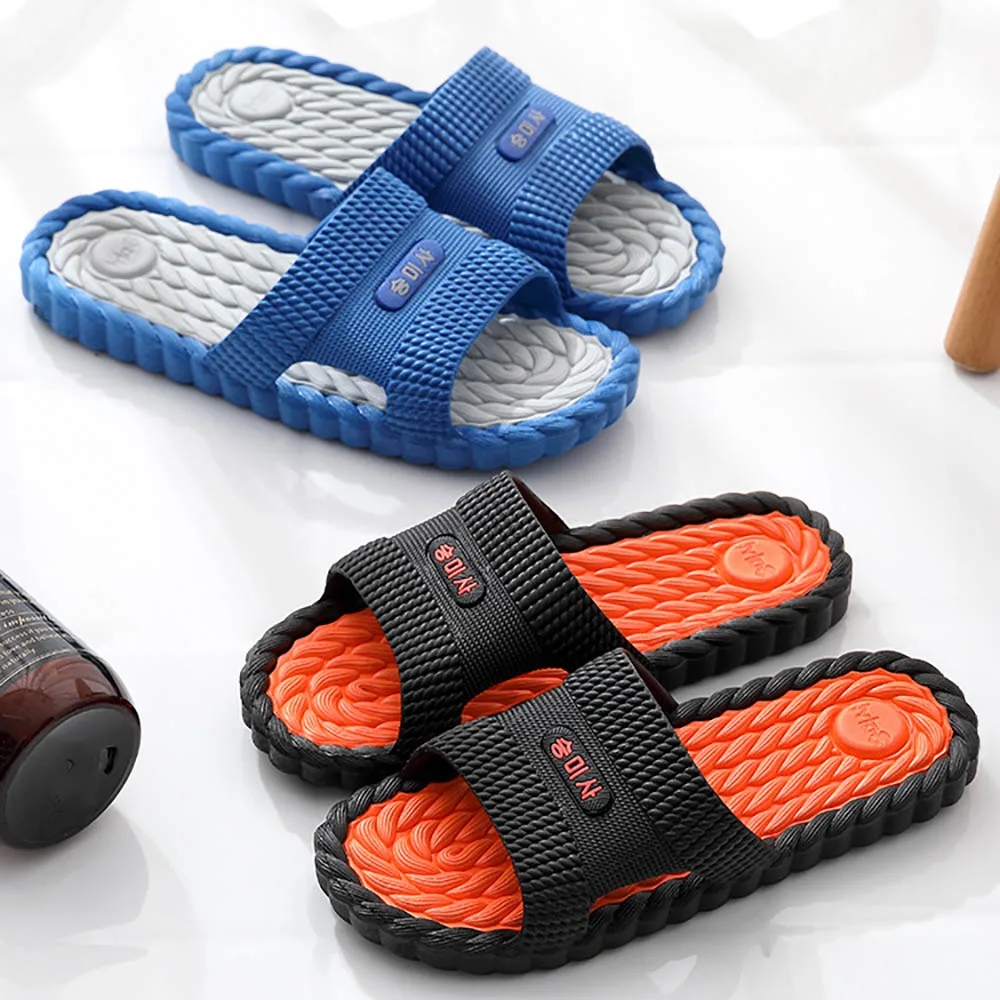 

Shower Slippers Couple And Slippers Indoor Outdoor Plastic Slippers Home Men Women Bathroom Bath Non-slip Home Summer Slippers