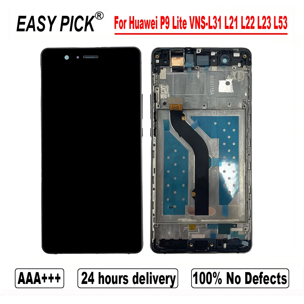 Для Huawei P9 Lite 2016 VNS-L31 VNS-L21 VNS-L22 VNS-L23 VNS-L53 ЖК-дисплей сенсорный экран дигитайзер