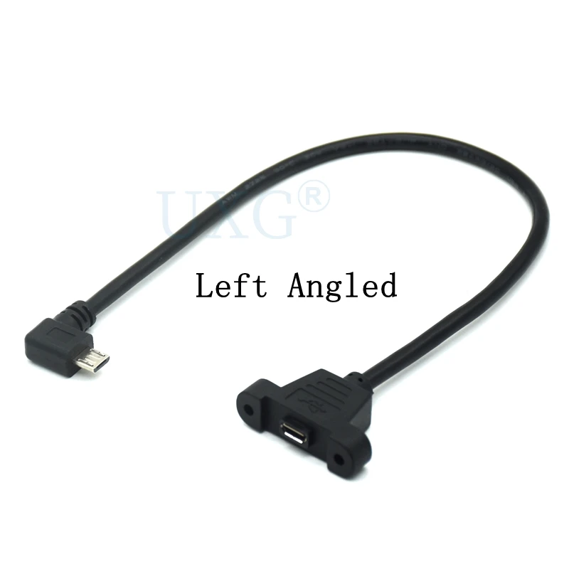 5-контактный разъем Micro-USB 2 0 штекер Micro USB удлинитель 30 см 50 с отверстием для