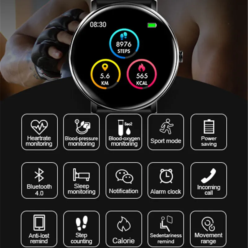 

Smart Watches Women Heart Rate Blood Pressure Intelligent Watch Men Bracelet GPS Running Pedometer Bluetooth Woman Smartwatch