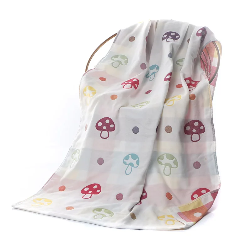 Летние дышащие детские одеяла разноцветное хлопковое муслиновое одеяло для