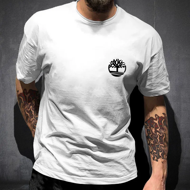 

Summer Clothes Oversized T-shirt Timberland Men's Pure Cotton Quality Printing 100% Pure Cotton tees Men's Sports Leisure Tops