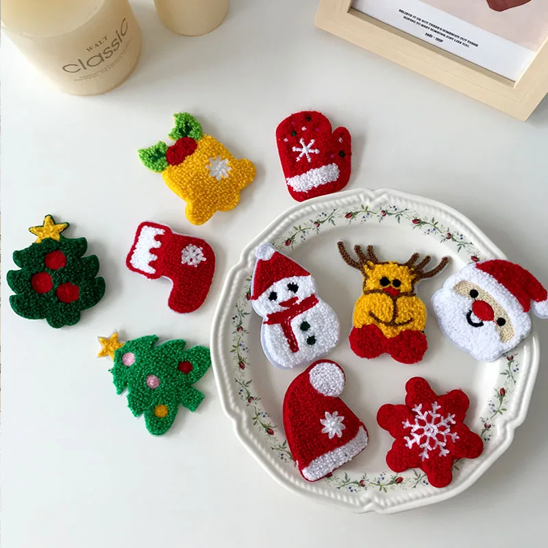 

zq Christmas Barrettes Female Side Clip Mobile Holder Shredded Hair Bangs Clip Christmas Hairpin Hair Accessories