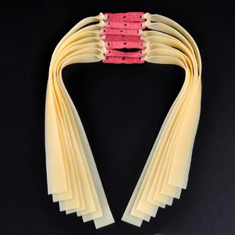 10 шт. 1 2 ммслингшот мощный эластичный плоский резиновый ремешок практичный