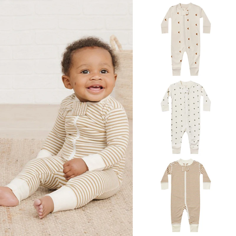

Baby Kids Jumpsuits Autumn Long Sleeve Printed Playsuits for Infants Boys Girls New Fashion Children Clothes