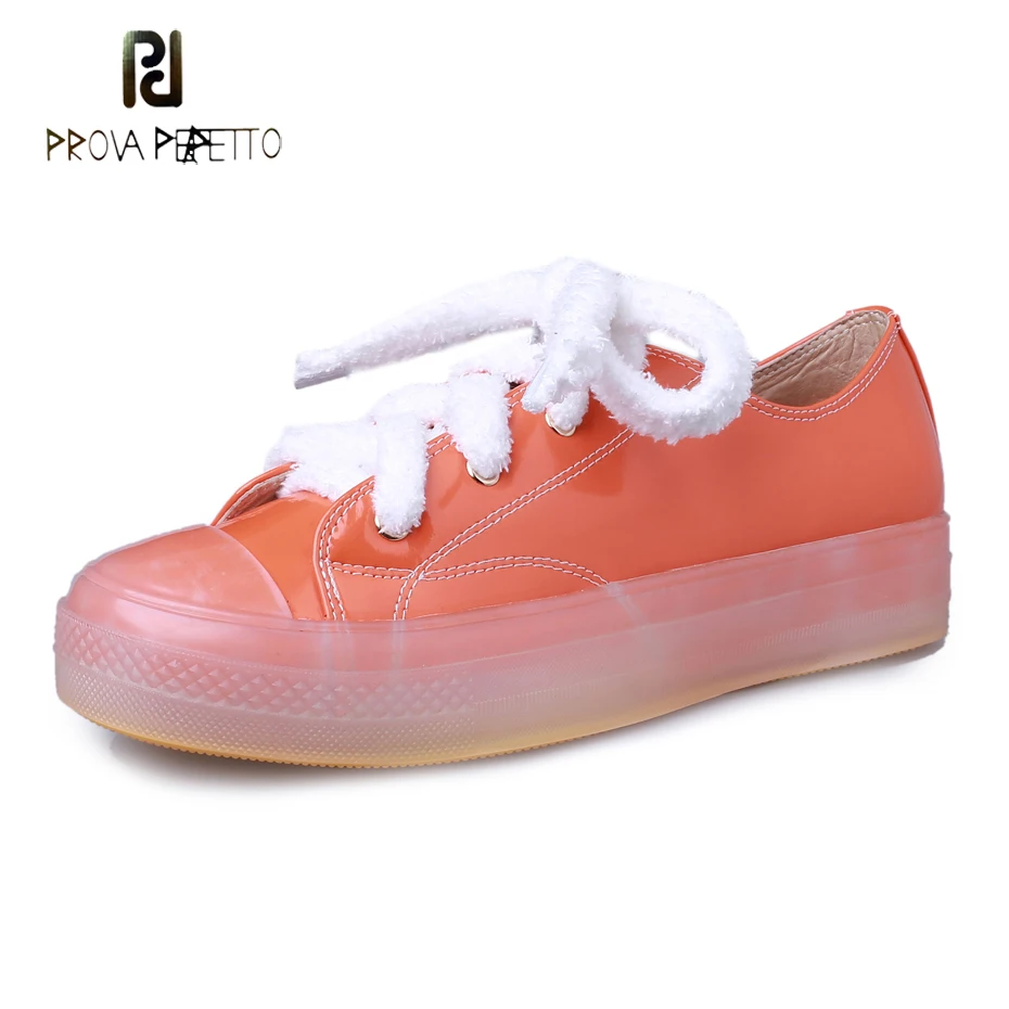 Prova Perfetto/модная повседневная обувь на плоской подошве ярких цветов Женская Новая