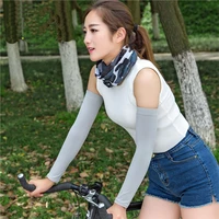 cycling arm protection ice silk sport sleeves uv sun protect antislip basketball cover fitness sports outdoors