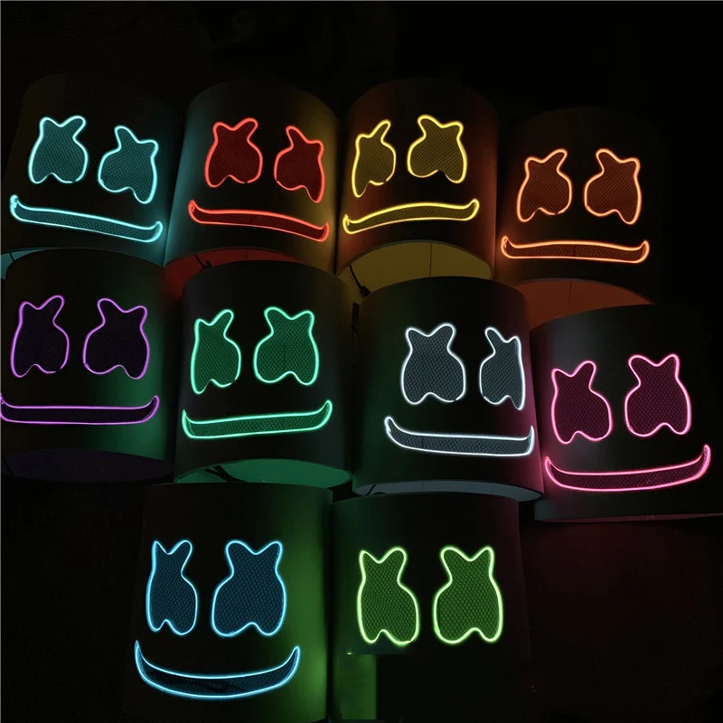 Прямая продажа от производителя светящаяся маска из ЭВА и хлопка для DJ