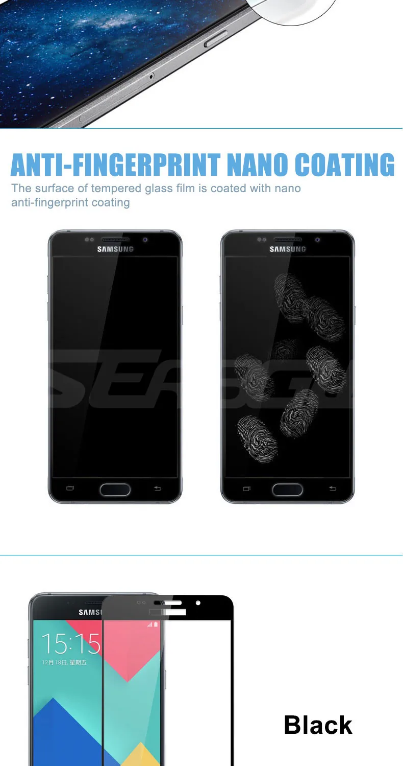 9D Защитное стекло для samsung Galaxy A3 A5 A7 samsung J3 J5 J7 S7 закаленное защитное стекло для экрана