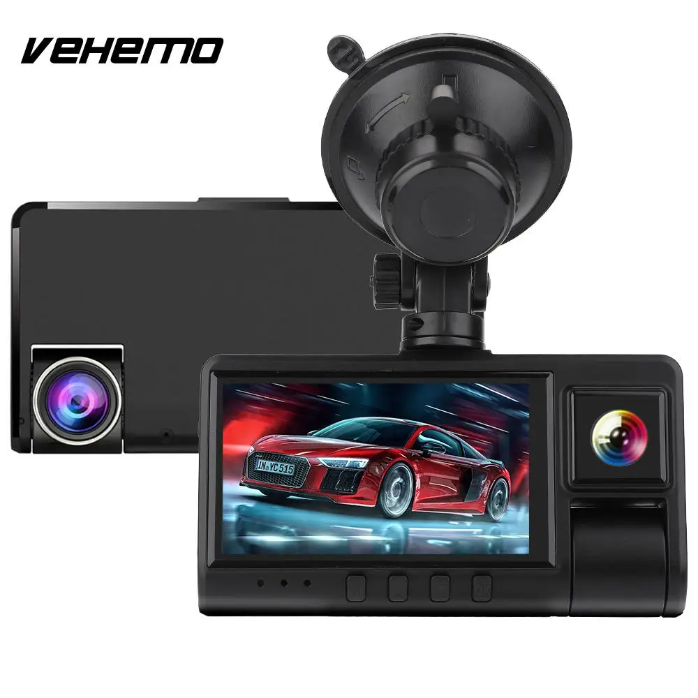 

Durable Dash Cam Driving Recorder Loop Recording Portable Car Camera WiFi for 1080P HD 170 Dual Lens for 3Inch