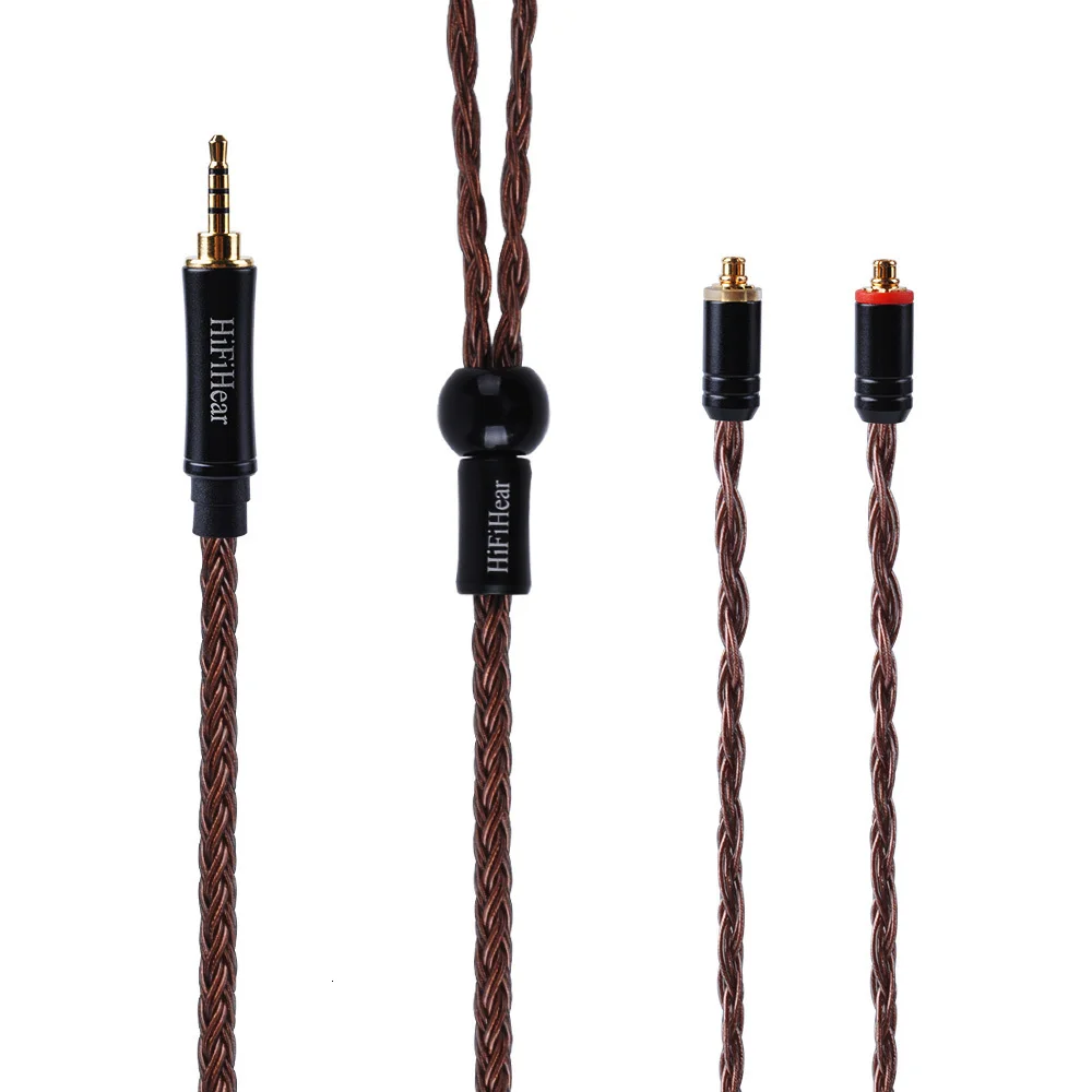 HIFIHEAR 16 Core посеребренный кабель 2,5/3,5/4,4 мм сбалансированный кабель для обновления наушников с MMCX/2Pin для плотным верхним ворсом KZ ZST AS10 CCA HQ8 лампа указателя