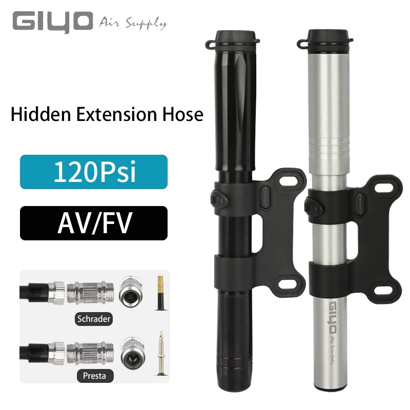 Насос для шин Giyo 120PSI скрытая труба |