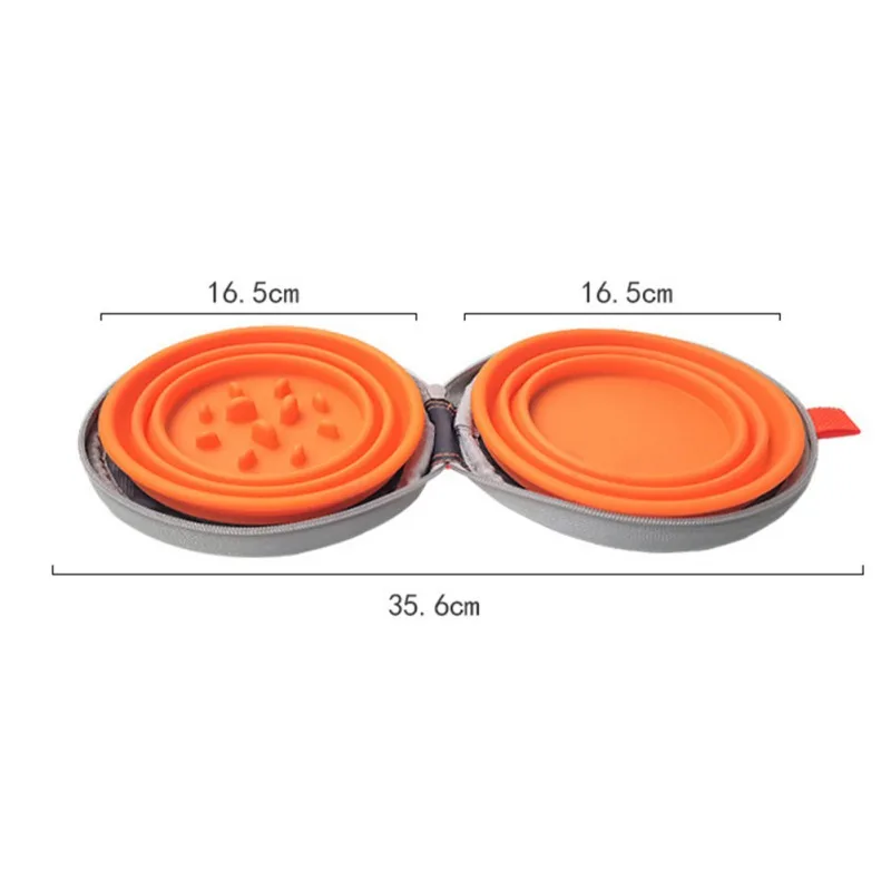 

Pet Dog Slow Food Folding Bowl Outdoor Travel Pet Bowl Small And Portable Cat Bowl Dog Feeder Pet Product Supplies T T