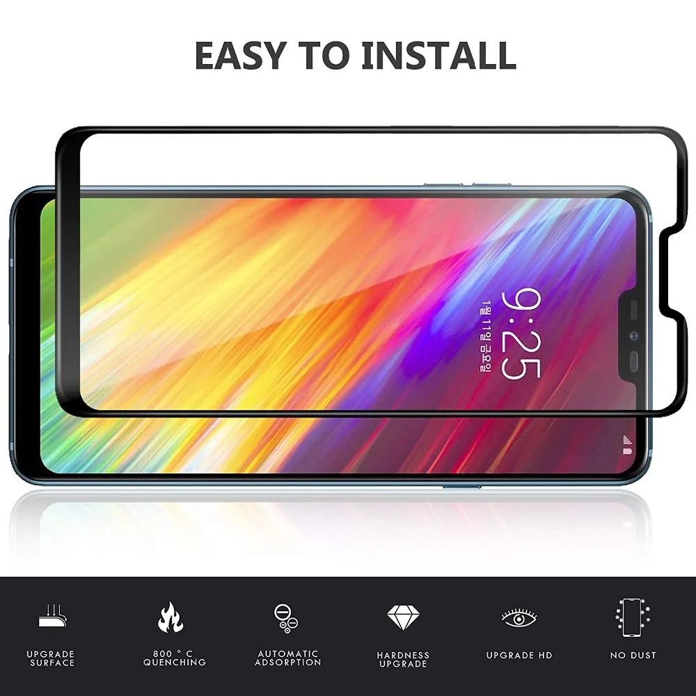 5D с уровнем твердости 9H Full Glue покрытие закаленное Стекло для LG W10 W30 G6 G7 G8 K40 K50 Q60 Q7 Q9 Stylo 4 5 Экран протектор Защитная пленка, стекло