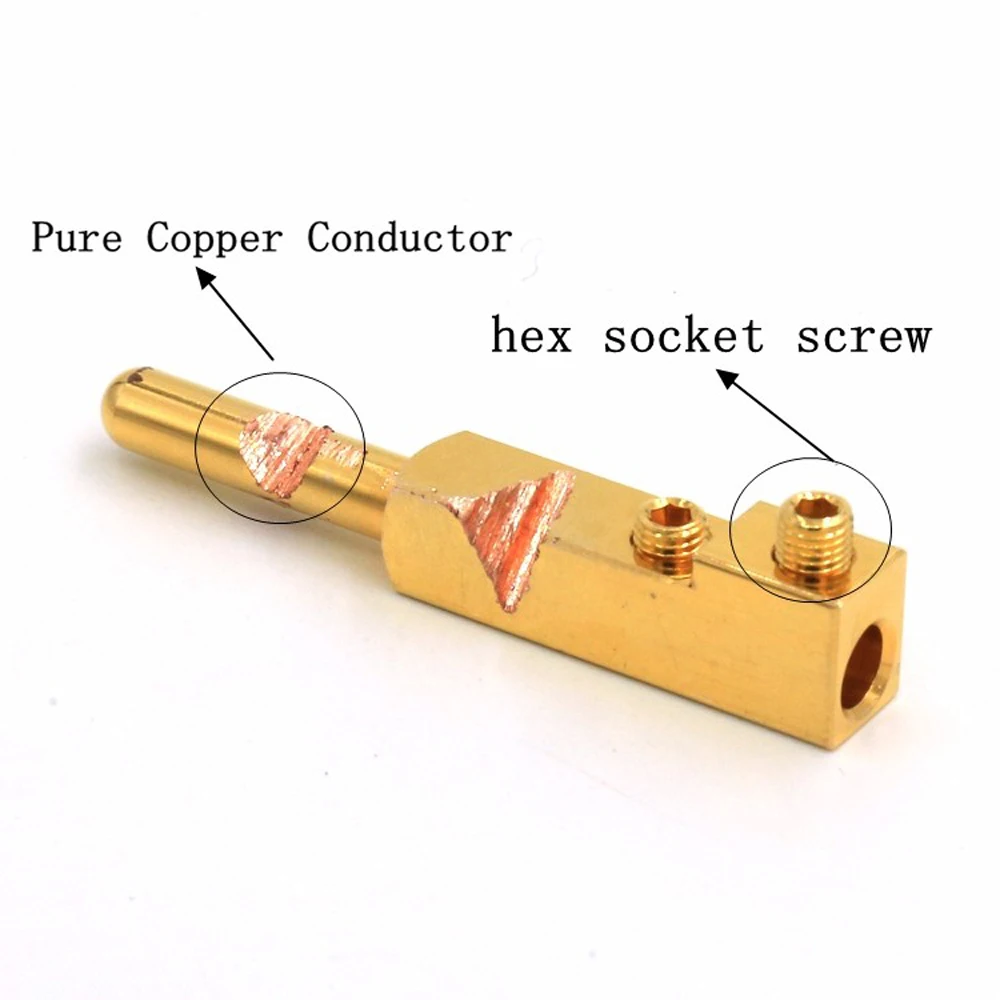 

High Quality Pair Viborg VE501G+VF501G 99.99% Pure Copper Gold Plated Schuko EU Power Plug