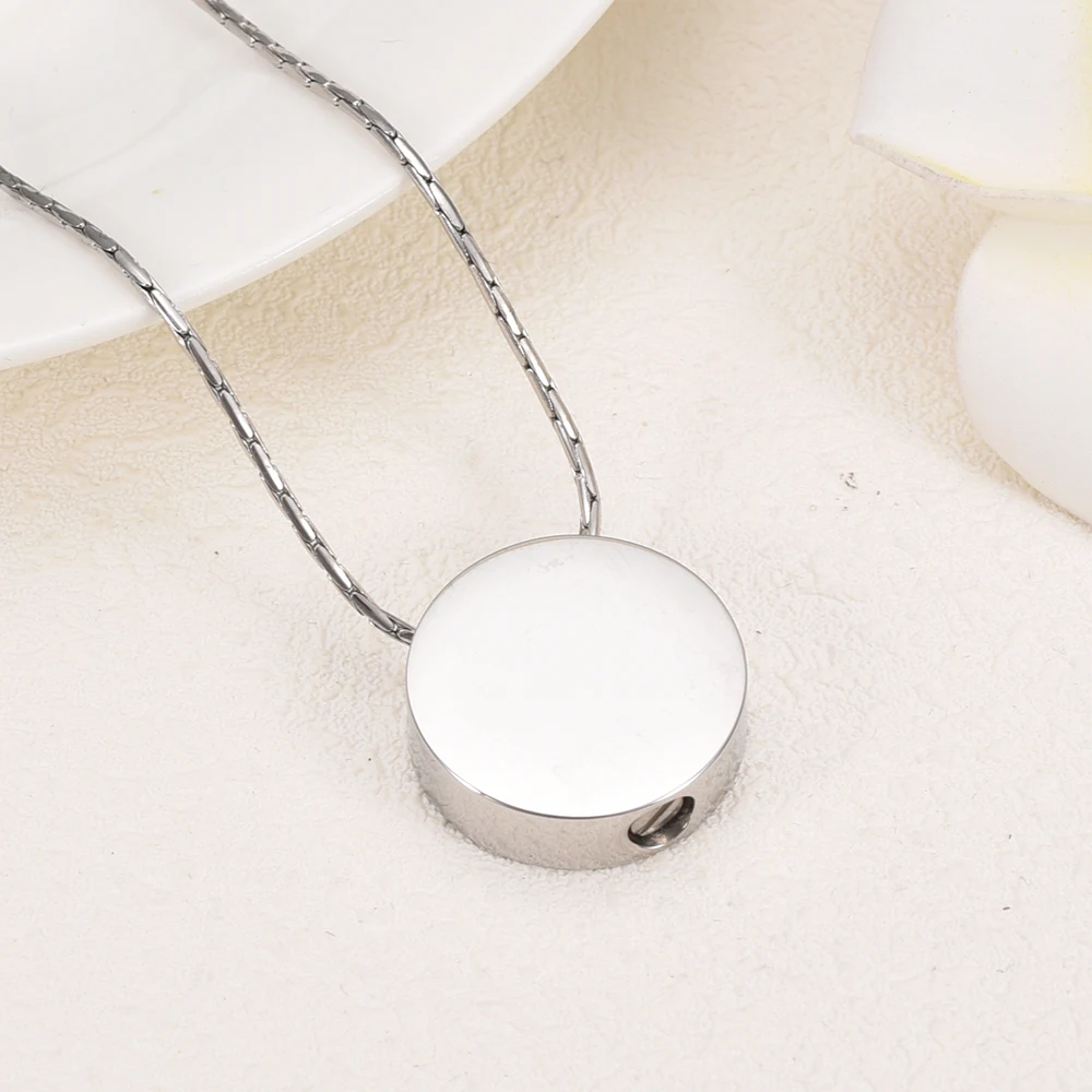 Большая Акция X069! Ожерелье Круглое для кремации с цепочкой мужчин и женщин |