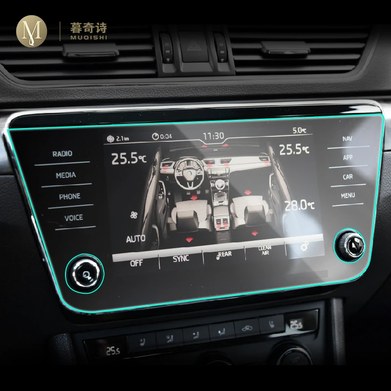 Для Skoda Superb 2018 2020 Автомобильная gps навигация Защитная пленка для ЖК экрана из ТПУ