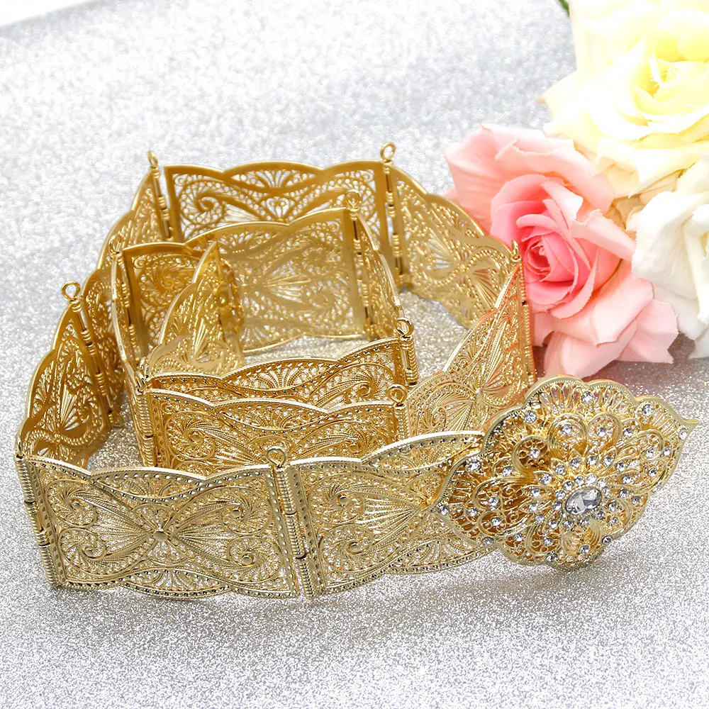 SUNSPICE MS Gold Color Metal Waist Belly Chain Belt Jewelry For Women Wedding Banquet Wasitband Adjust Length Boho Ethnic Bijoux - Цвет: XY1232gold