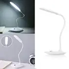 Приглушаемая Светодиодная настольная лампа с питанием от USB, Складной Гибкий офисный светильник для обучения