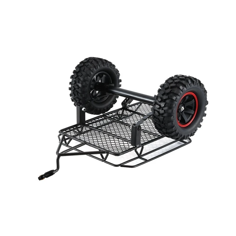 

Metal Trailer Car Cargo Carrier for 1/10 RC Rock Crawler Traxxas TRX4 Axial SCX10 RC4WD D90 CC01 Redcat