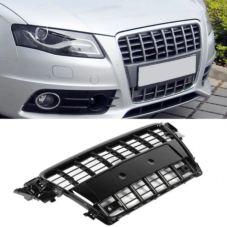 S4 стиль автомобиля переднего бампера сетки решетка гриль для Audi A4/S4 B8 08-11 Передняя