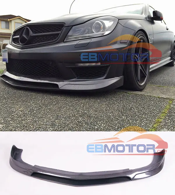 Настоящее углеродное волокно Rev передний спойлер для Mercedes Benz W204 C63 AMG 11 13