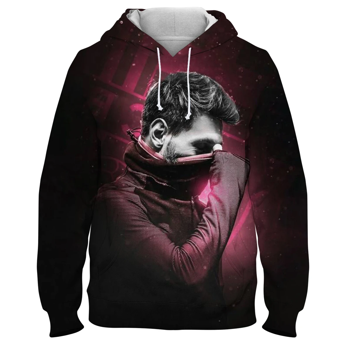 

Messi 3D Men's Oversized Hoodies Cool Outerwear Tops Boy Sports Pullover Hoodies 2021 Autumn Male Sweatshirt Street Long Sleeve