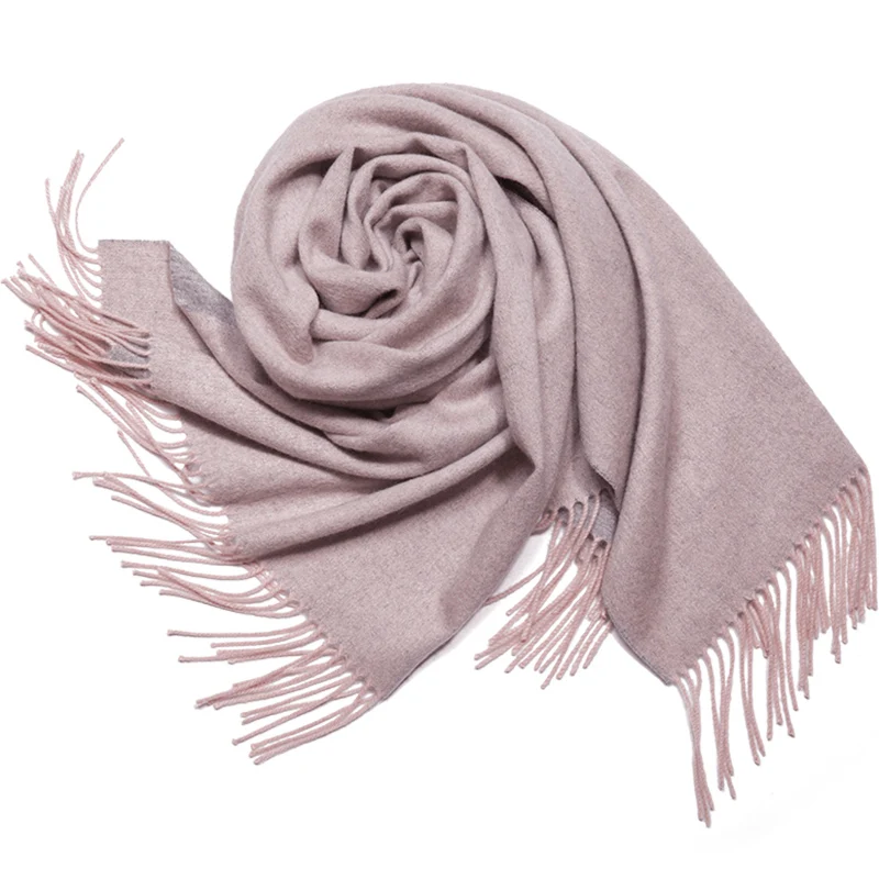 Женский шерстяной шарф Inner Mongolia утепленный модный теплый на осень и зиму