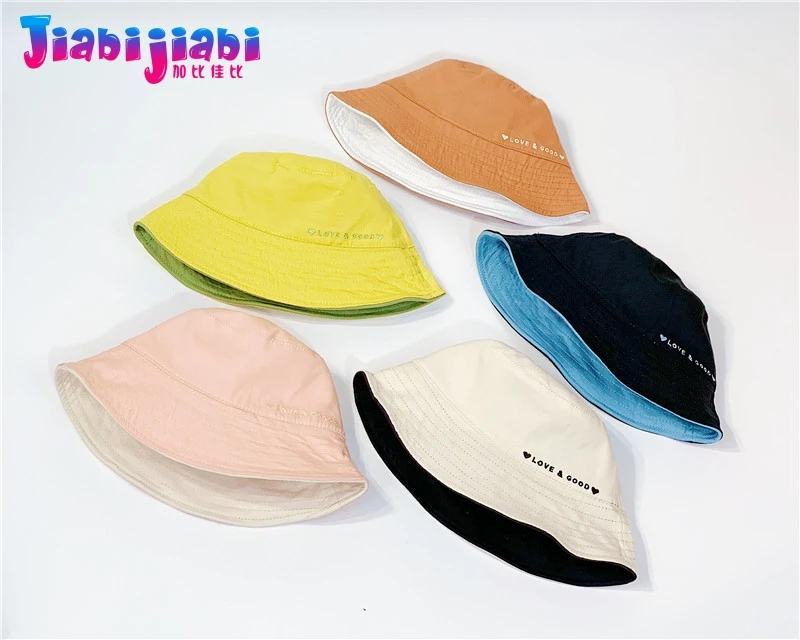 Детская шляпа-ведро весенне-летняя детская стеганая Складная шапка для девочек