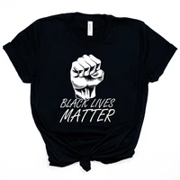 black lives matter stand up shirt power fist black power t shirt anti racist equality shirt rip george floyd tees casual tops