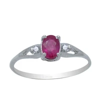simple 925 silver ruby ring for wedding 4mm5mm natural ruby silver ring sterling silver ruby engagement ring for woman