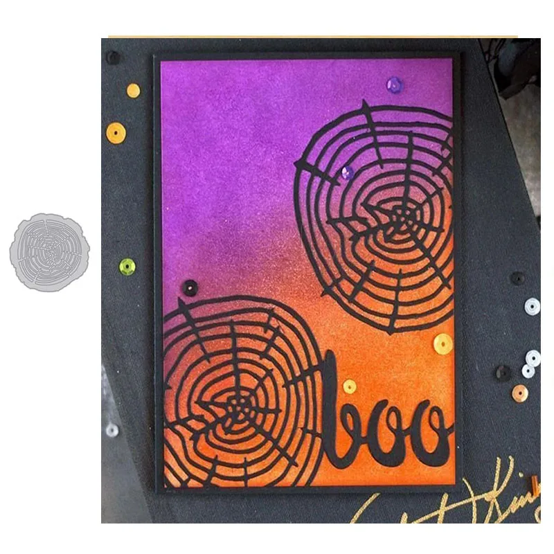 JC металлический Трафаретный вырубной штамп Скрапбукинг дерево круглые Годовой