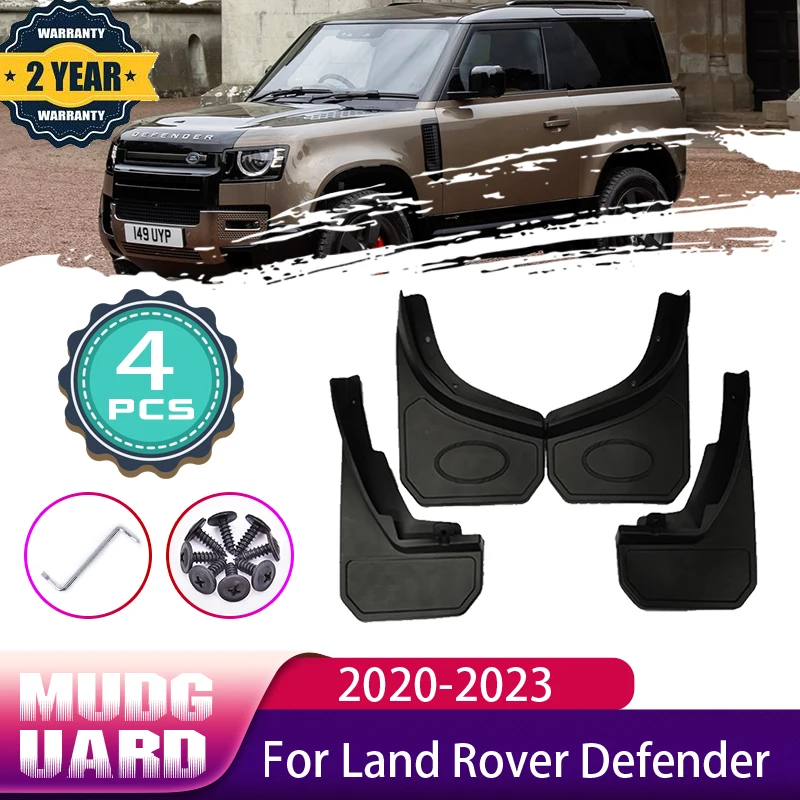

For Land Rover Defender 2020 2021 2022 2023 Front Rear Wheels Splash Mud Guards Mudflap Mudguard Fender Car Accessories