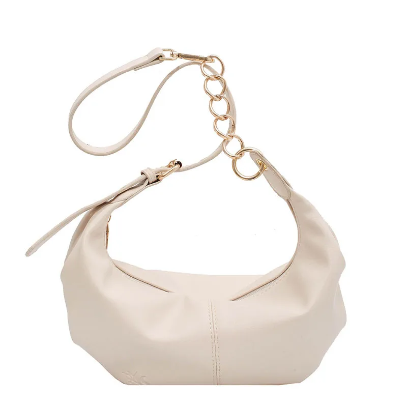 

Woman 2020 New Quality Large-capacity Dumpling Bags Female Soft Pu Messenger Handbags Soild Color Leisure Versatile Travel Bags