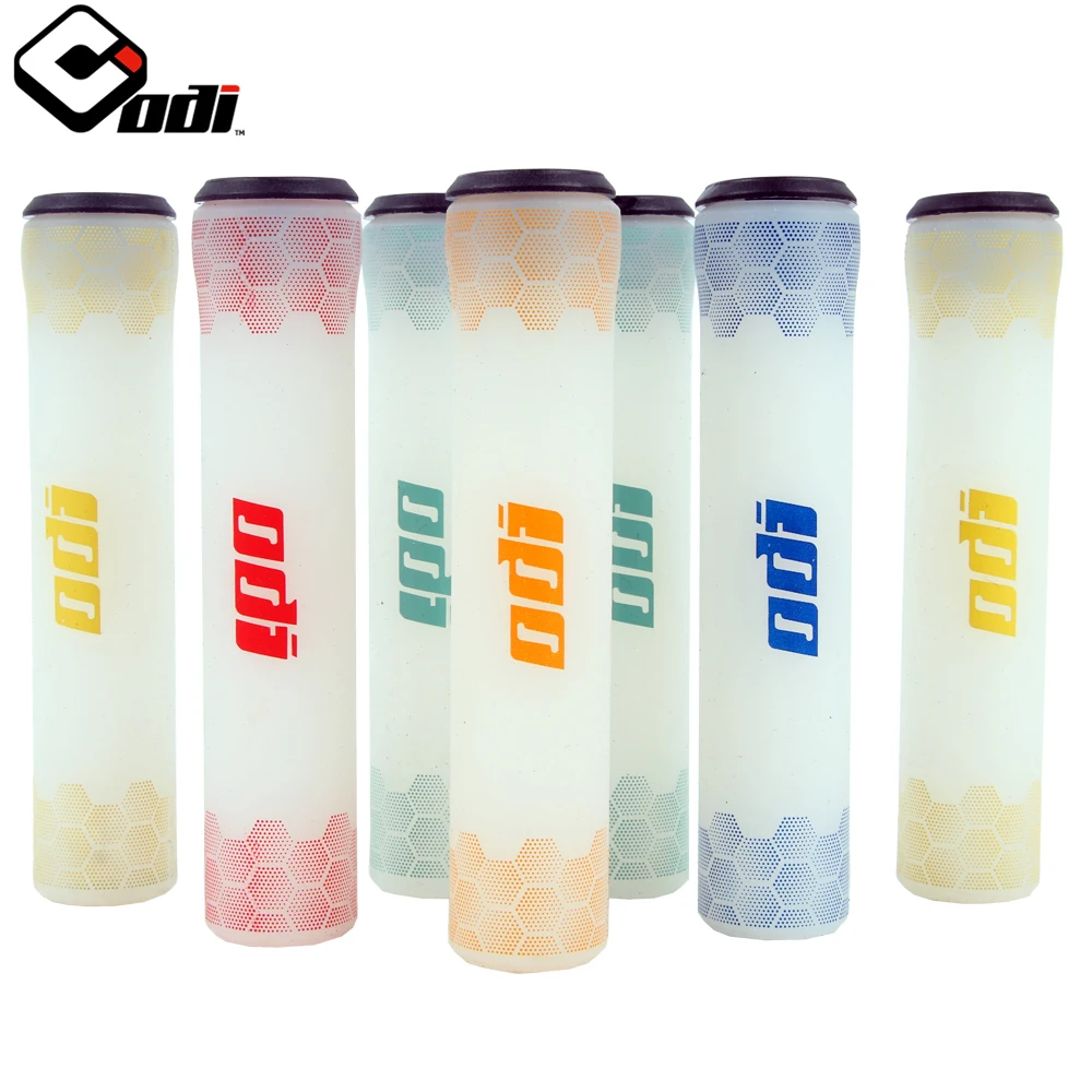 

Силиконовый руль ODI, цветные ручки для велосипеда с 3D рисунком, силиконовые ручки, концевые ручки для горного велосипеда, складные аксессуар...